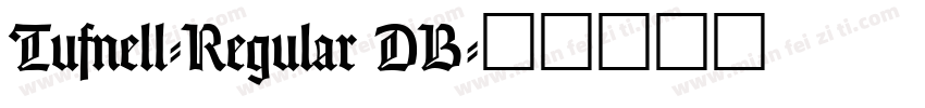 Tufnell-Regular DB字体转换